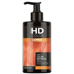 Pigmenteeritud värviv juuksemask HD Color Cooper Hair Color Refresh Mask, 400 ml цена и информация | Средства для укрепления волос | kaup24.ee