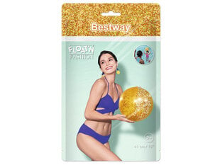 Täispuhutav pall glitteriga Bestway, 41 cm, kuldne hind ja info | Mänguasjad (vesi, rand ja liiv) | kaup24.ee