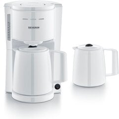 Severin filterkohvimasin KA 9309 Filter Coffee Machine with 2 Jugs, valge hind ja info | Kohvimasinad | kaup24.ee