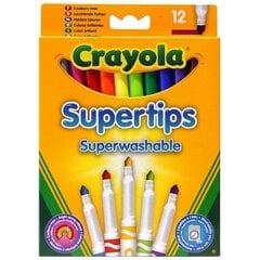 Värvipliiatsite komplekt Crayola, 12 tk hind ja info | Kunstitarbed, voolimise tarvikud | kaup24.ee