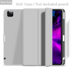 (Air 4 10.9 Air 5Gray) iPad Air 4 ümbrisele iPad Pro 11 ümbrisele 2020 iPad Pro 12.9 ümbrisele 2021 5. põlvkonna Funda juhtmevaba laadija pliiatsihoidjaga hind ja info | Tahvelarvuti lisatarvikud | kaup24.ee