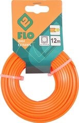 Trimmeri jõhv Extranyl (ruut, südamikuga) Flo d-3,0mm x 12m, Flo (89464) hind ja info | Aiatööriistade lisatarvikud | kaup24.ee