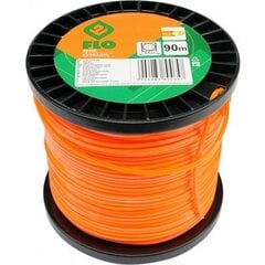 Trimmeri jõhv Extranyl (ruut, südamikuga) Flo d-2,4mm x 90m, Flo (89465) цена и информация | Запчасти для садовой техники | kaup24.ee