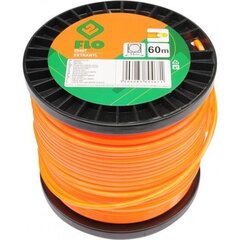 Trimmeri jõhv Extranyl (ruudukujuline, südamikuga) Flo d-3,0mm x 60m, Flo (89467) цена и информация | Запчасти для садовой техники | kaup24.ee