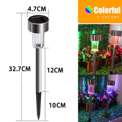 (8 tk Tavalised värvilised) LED muru päikesevalgustid aia välisvalgusti RGB mitmevärviline ukseava tee valgustus päikeseenergia jõulude dekoratiivne maastik Sära valgus hind ja info | Jõulutuled | kaup24.ee