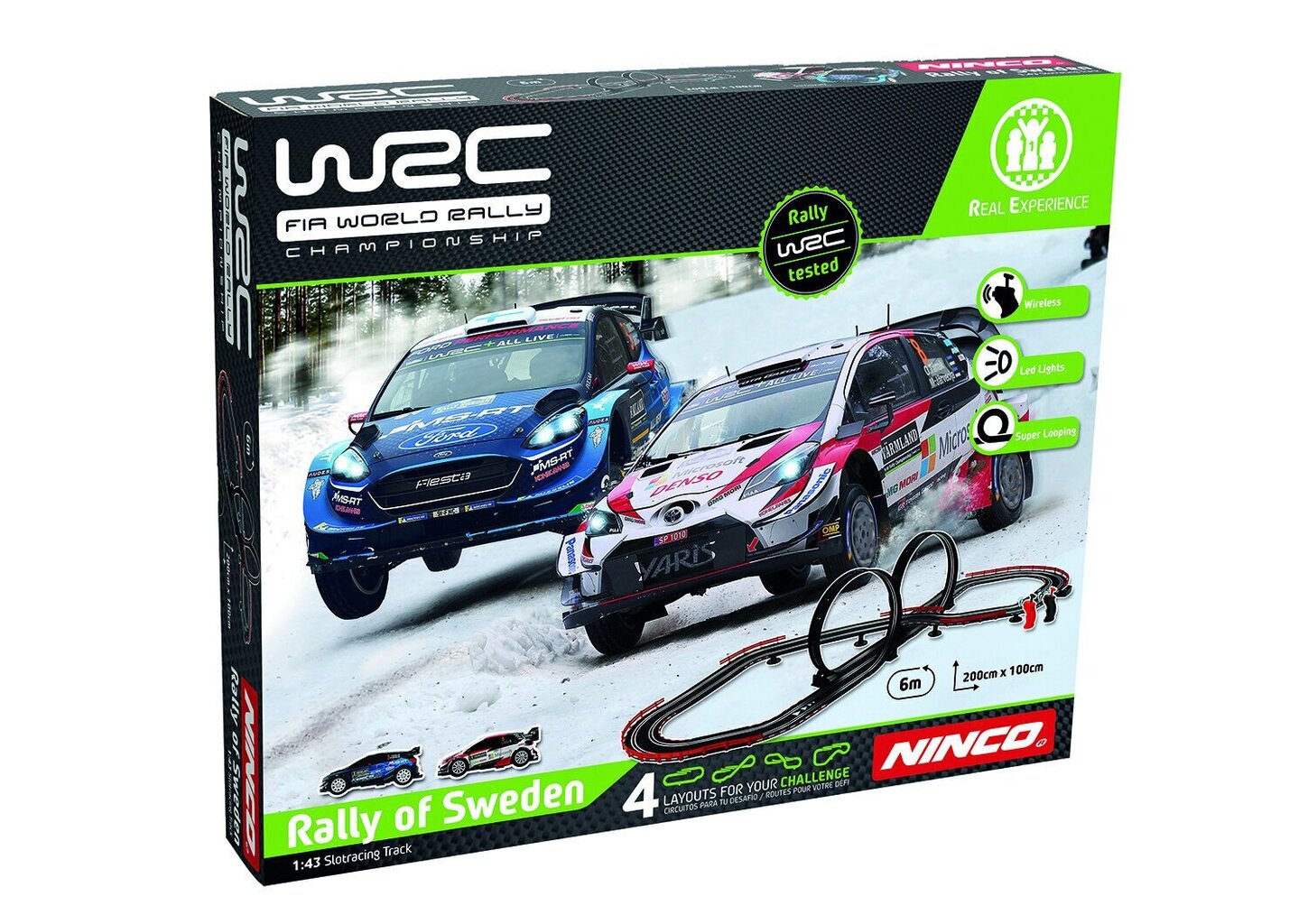 Komplekt Ninco „WRC Rootsi ralli“ цена и информация | Poiste mänguasjad | kaup24.ee