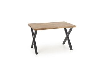 Обеденный стол Halmar Apex 140 см, коричневый/черный цена и информация | Кухонные и обеденные столы | kaup24.ee