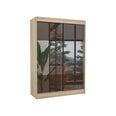 Шкаф Adrk Furniture Tamos 150 см, коричневый/цвета дуба