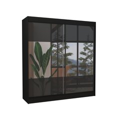 Riidekapp Adrk Furniture Tamos 200 cm, must цена и информация | Шкафы | kaup24.ee