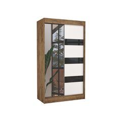 Шкаф Adrk Furniture Toura 120 см, коричневый/белый цена и информация | Шкафы | kaup24.ee