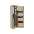 Шкаф Adrk Furniture Toura 120 см, коричневый/цвета дуба