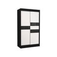 Шкаф Adrk Furniture Batia 120 см, черный/белый