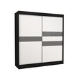 Шкаф Adrk Furniture Batia 200 см, черный/серый