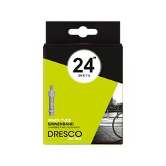 Велосипедная камера Dresco 24 х 1 3/8 (37-540) DV 45 мм цена и информация | Покрышки, шины для велосипеда | kaup24.ee
