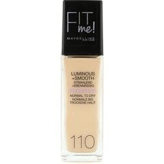 Jumestuskreem-geel Fit me! Maybelline, 110 Porcelain hind ja info | Jumestuskreemid, puudrid | kaup24.ee