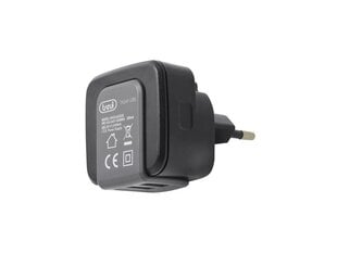 2 pesaga USB seinalaadija 2400MA TREVI TA 240 hind ja info | Mobiiltelefonide laadijad | kaup24.ee