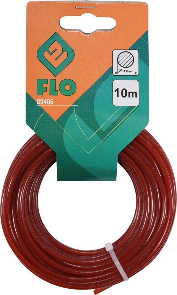 Trimmeri jõhv (ümmargune) Flo d-3.0mm x 10m (89406) цена и информация | Aiatööriistade lisatarvikud | kaup24.ee