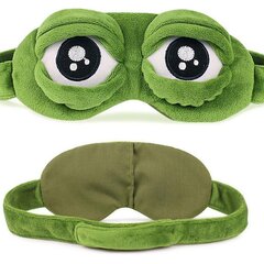 Sad Frog 3D Sleeping Eye Mask Padded Shadow Cover for Sleep Rest Funny Blindfold hind ja info | Näomaskid, silmamaskid | kaup24.ee