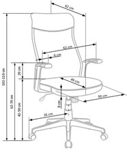 Офисное кресло Halmar Arctic, серое цена и информация | Офисные кресла | kaup24.ee