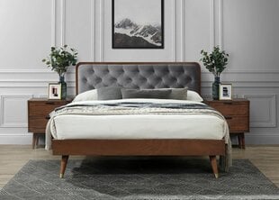 Кровать Halmar Cassidy 160x200 см, коричневая / серая цена и информация | Кровати | kaup24.ee