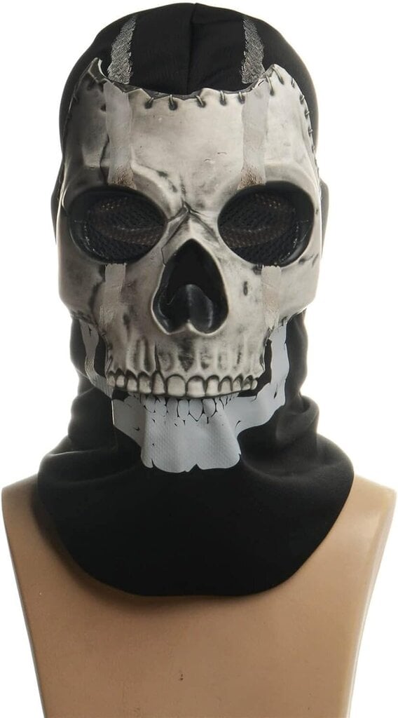 COD Ghost Mask Skull Full Mask MW2 Cosplay Kostüümmask Spordi Halloween Cosplay jaoks hind ja info | Originaalsed seltskonnamängud | kaup24.ee