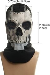 COD Ghost Mask Skull Full Mask MW2 Cosplay Kostüümmask Spordi Halloween Cosplay jaoks цена и информация | Для вечеринок и праздников | kaup24.ee