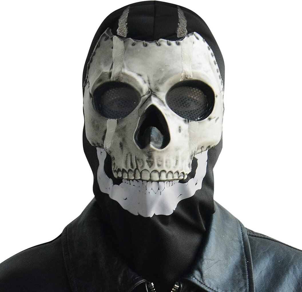 COD Ghost Mask Skull Full Mask MW2 Cosplay Kostüümmask Spordi Halloween Cosplay jaoks hind ja info | Originaalsed seltskonnamängud | kaup24.ee