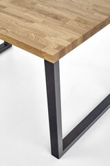 Обеденный стол Halmar Radus 120 см, коричневый/черный цена и информация | Кухонные и обеденные столы | kaup24.ee