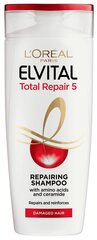 L'Oréal Paris Elvital Total Repair 5 šampoon kahjustatud juustele hind ja info | Šampoonid | kaup24.ee