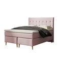 Кровать Selsey Juan 160x200 см, розовая