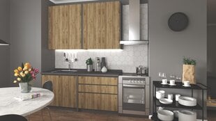 Набор кухонных шкафчиков Halmar Idea, коричневый цена и информация | Кухонные гарнитуры | kaup24.ee