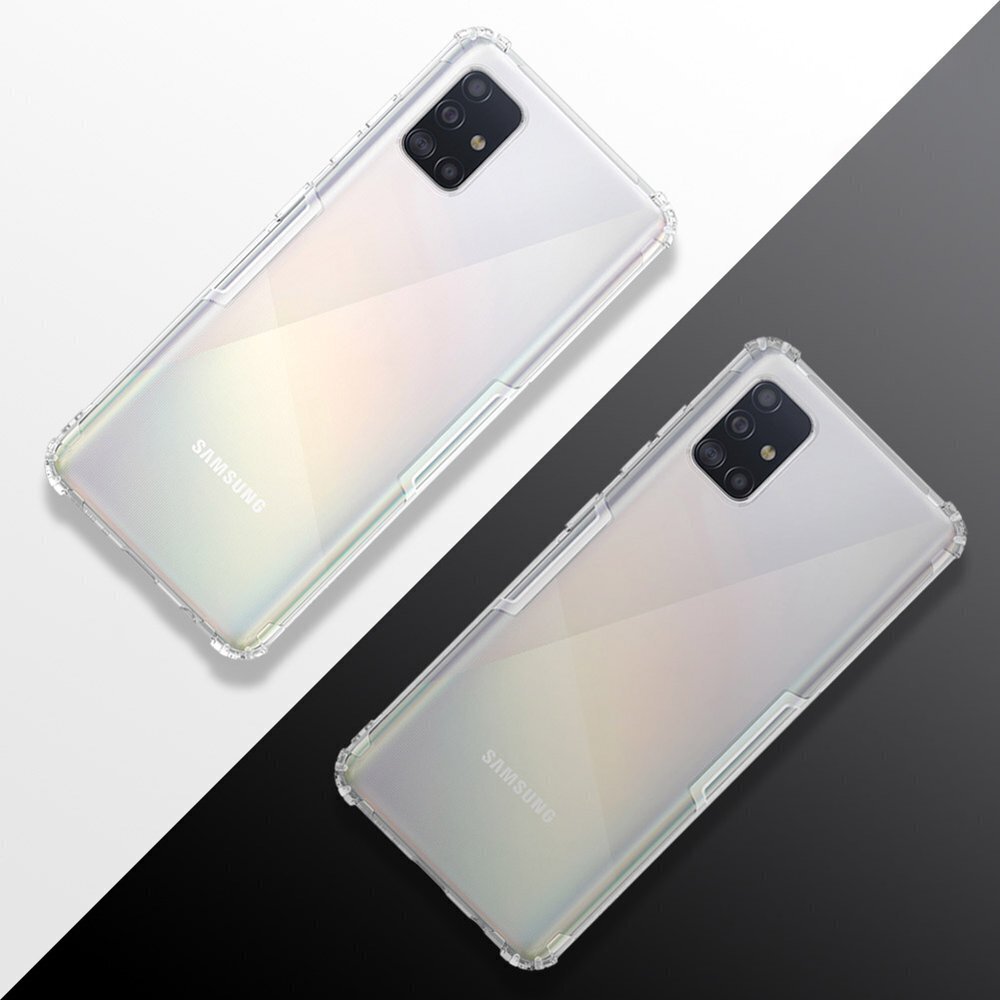 Nillkin Nature TPU Case Gel Ultra Slim Cover for Samsung Galaxy A51 transparent цена и информация | Telefoni kaaned, ümbrised | kaup24.ee