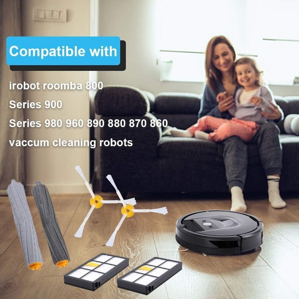 iRoboti tarvikud numbritele 960 980 895 880 870 871 jne, 800/900 seeria harjade vahetusosade komplekt iRobot Roomba tolmuimejale (5+8+4) ülimadal hind цена и информация | Tolmuimejate lisatarvikud | kaup24.ee