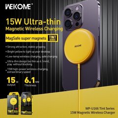 WEKOME WP-U166 Tint seeria – MagSafe 15W induktiivne laadija (k цена и информация | Аксессуары для смарт-часов и браслетов | kaup24.ee