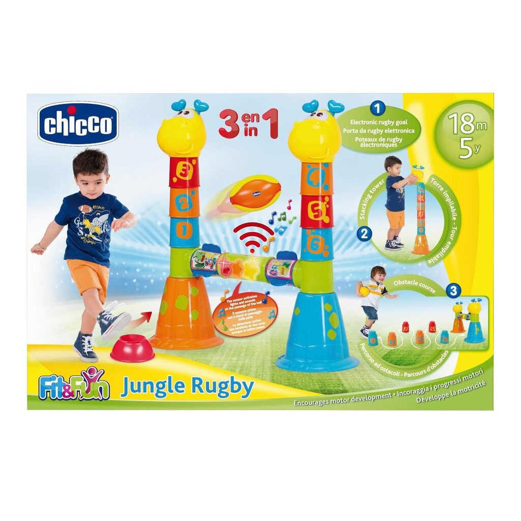 Ragbimäng Chicco Jungle Rugby hind ja info | Imikute mänguasjad | kaup24.ee