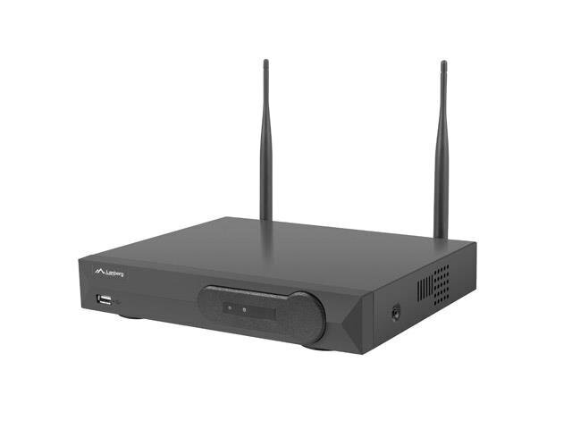 Videovalvesüsteemi komplekt LANBERG 4 kanaliga WIFI NVR + 4 2MP IP kaamerat цена и информация | Valvekaamerad | kaup24.ee