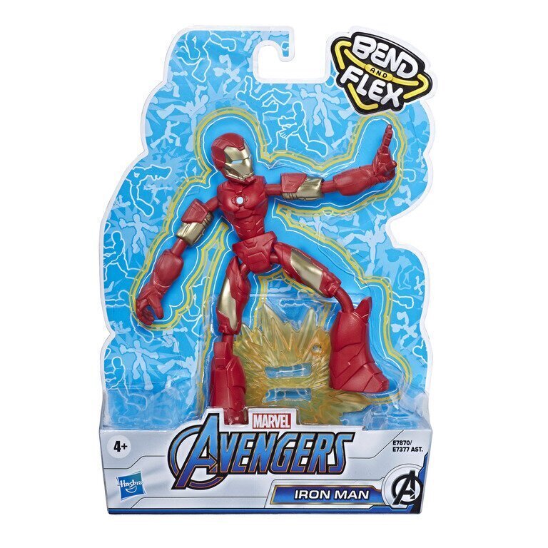 Figuur Hasbro Avengers Bend N Flex цена и информация | Poiste mänguasjad | kaup24.ee