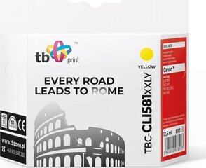 TB TBC-CLI581XXLY, kollane цена и информация | Картриджи для струйных принтеров | kaup24.ee
