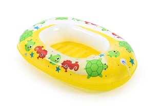 Надувная детская лодка Bestway Kiddie Raft, 102х69 см, синий/желтый цена и информация | Надувные и пляжные товары | kaup24.ee