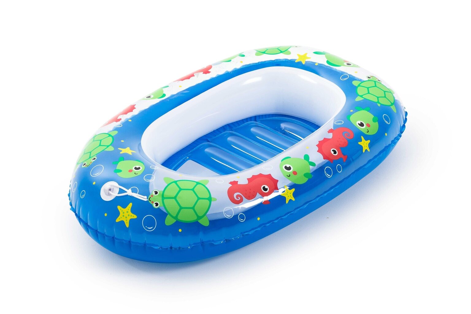 Täispuhutav lastepaat Bestway Kiddie Raft, 102x69 cm, sinine/kollane цена и информация | Täispuhutavad veemänguasjad ja ujumistarbed | kaup24.ee