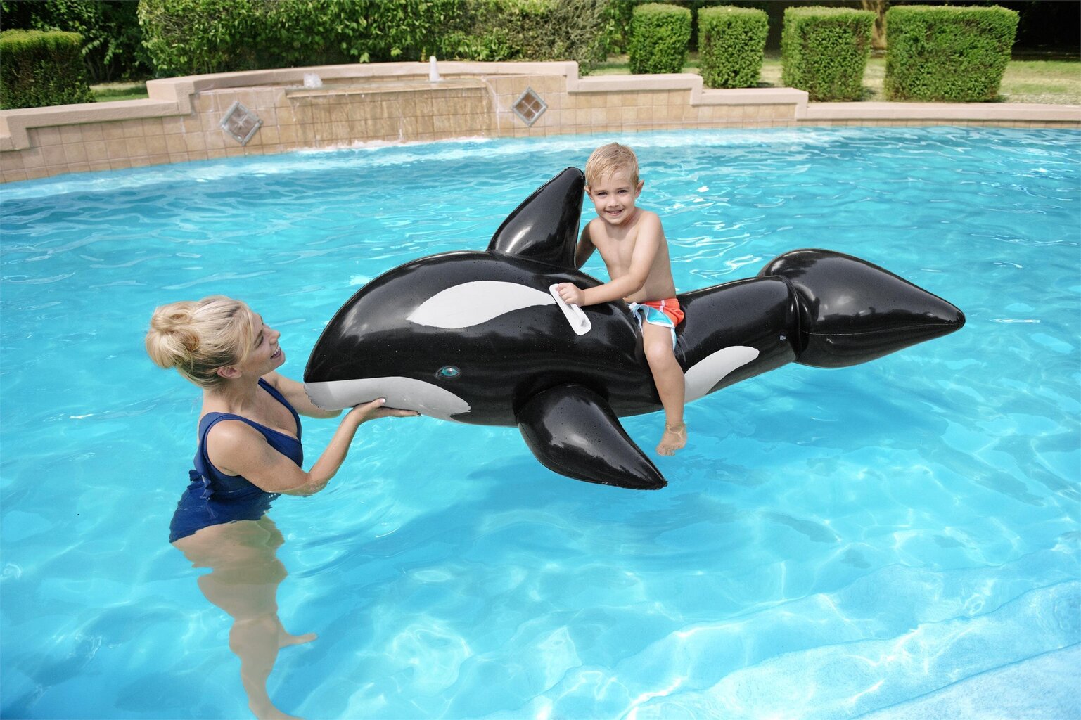 Täispuhutav parv lastele Bestway Jumbo Whale, must hind ja info | Täispuhutavad veemänguasjad ja ujumistarbed | kaup24.ee