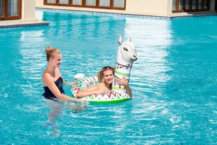 Ujumisrõngas Bestway Alpaca, valge/värviline hind ja info | Täispuhutavad veemänguasjad ja ujumistarbed | kaup24.ee