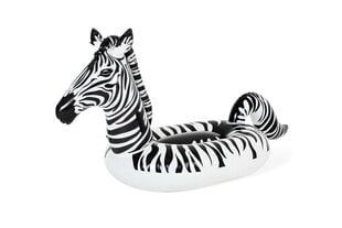 Надувной плот со светодиодной подсветкой Bestway Lights 'n Stripes Zebra, черный/белый цена и информация | Надувные и пляжные товары | kaup24.ee