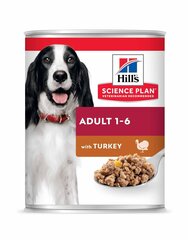 Hill's Sience Plan Adult koeratoit kalkuniga, 370 g hind ja info | Konservid koertele | kaup24.ee