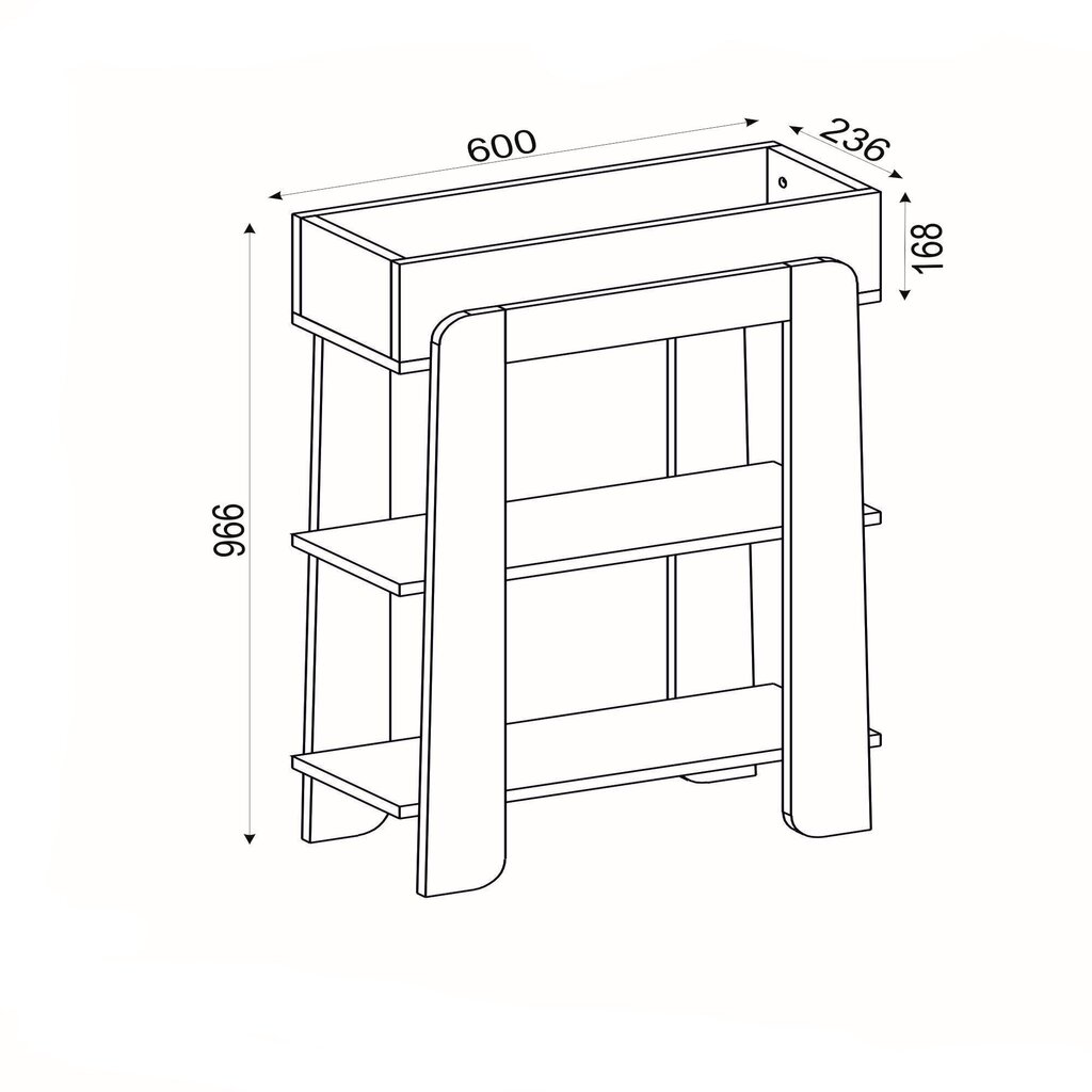 Riiul Kalune Design Nola, valge/roheline hind ja info | Riiulid | kaup24.ee