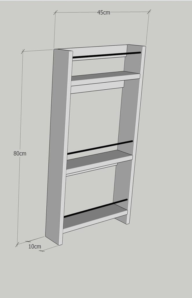 Seinariiul Kalune Design Nove, pruun цена и информация | Köögikapid | kaup24.ee