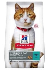 Hill's Science Plan Sterilised Cat Young Adult kassitoit tuunikalaga, 300 g цена и информация | Сухой корм для кошек | kaup24.ee