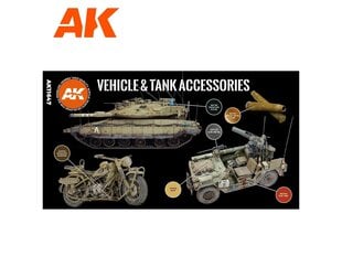 AK Interactive - 3rd generation - Akrüül värvikomplekt Vehicle and Tank Accessories, AK11647 hind ja info | Kunstitarbed, voolimise tarvikud | kaup24.ee