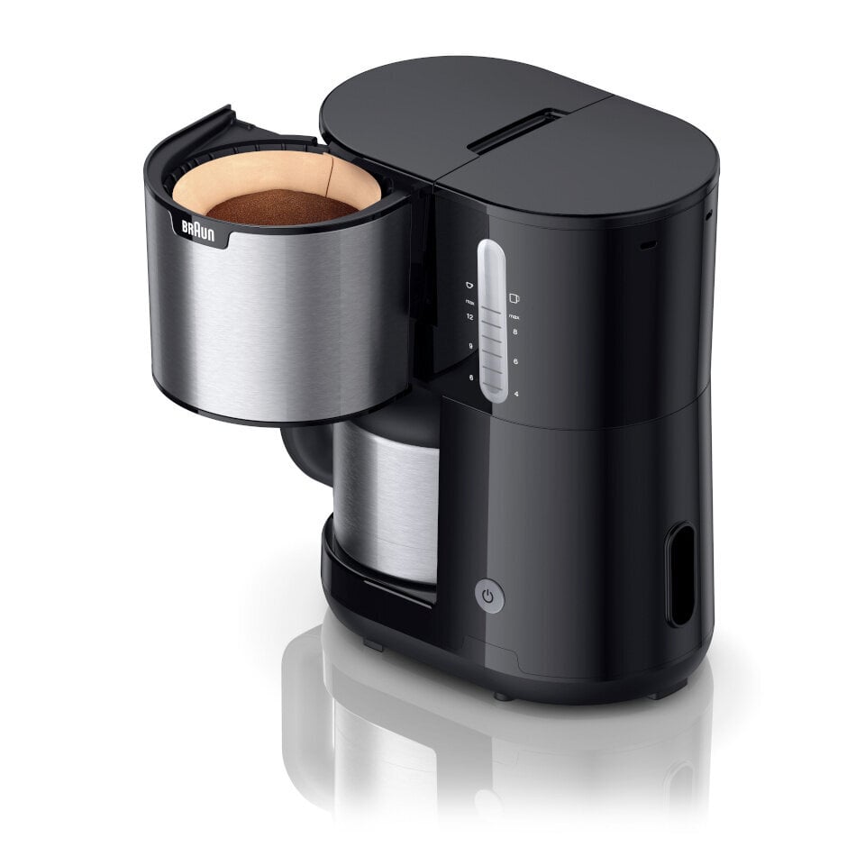 Braun kohvimasin PurShine KF1505BK Thermos Coffee Maker, roostevaba teras/must hind ja info | Kohvimasinad | kaup24.ee