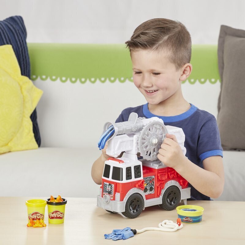 Plastiliinide komplekt Tuletõrjeauto Play-doh, E6103 hind ja info | Arendavad mänguasjad | kaup24.ee